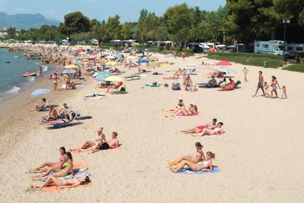 Mobile Homes By Kelair At Playa Montroig Camping Resort Tarragona Buitenkant foto